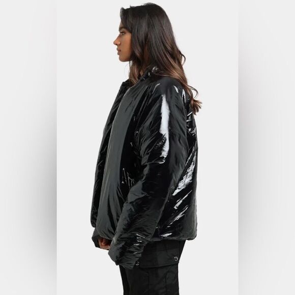 NWT Club Paradise Unisex Paxton Puffer Jacket No Front Closure - Black- Size S - Picture 7 of 7